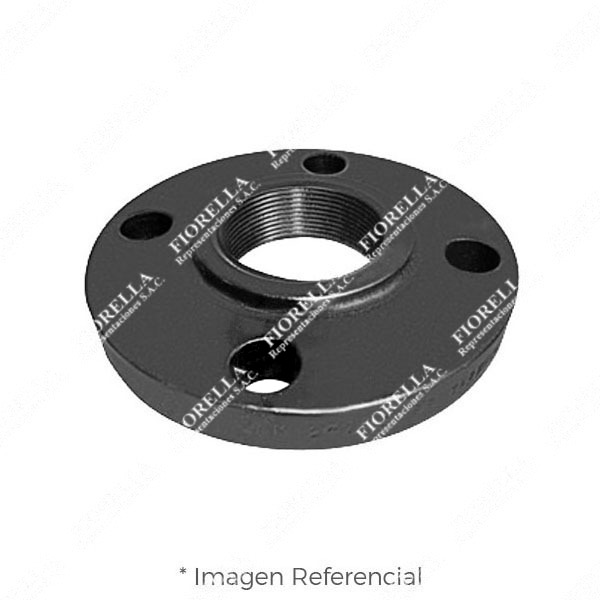 BRIDA ROSCADA ACERO ASTM A105 CLASE 150 RF (RAISED FACE) ANSI B16.5 NPT ANSI B1.20.1