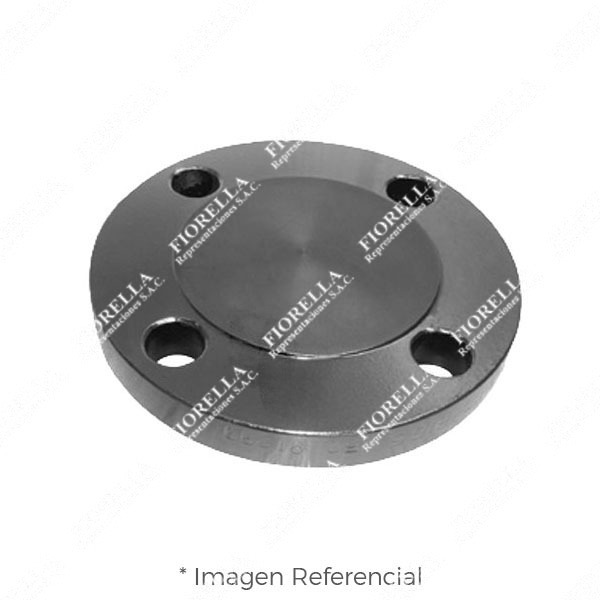 BRIDA CIEGA (BLIND) ACERO ASTM A105 CLASE 150 RF (RAISED FACE) ANSI B16.5