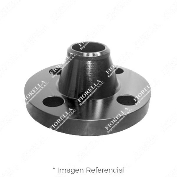 BRIDA CUELLO (WELDING NECK) ACERO ASTM A105 CLASE 300 RF (RAISED FACE) SCH-40 ANSI B16.5