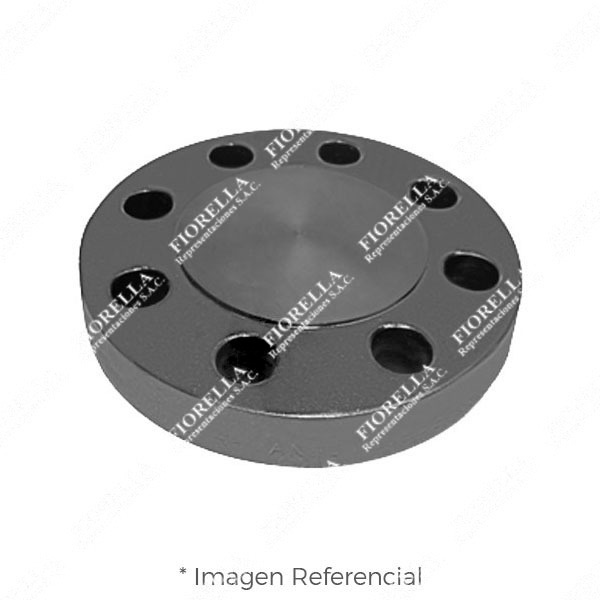 BRIDA CIEGA (BLIND) ACERO ASTM A105 CLASE 300 RF (RAISED FACE) ANSI B16.5