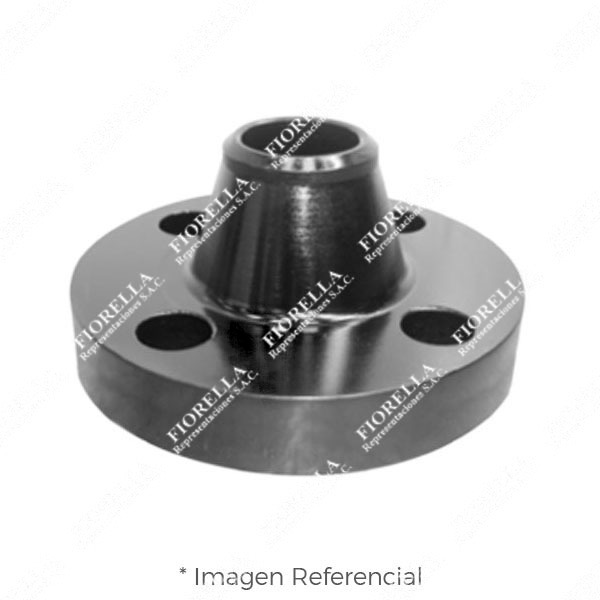 BRIDA CUELLO (WELDING NECK) ACERO ASTM A105 CLASE 600 RF (RAISED FACE) SCH-160 ANSI B16.5