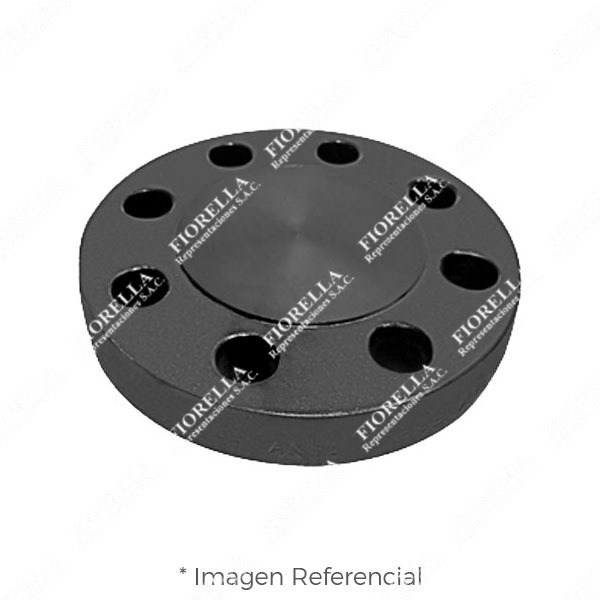 BRIDA CIEGA (BLIND) ACERO ASTM A105 CLASE 600 RF (RAISED FACE) ANSI B16.5