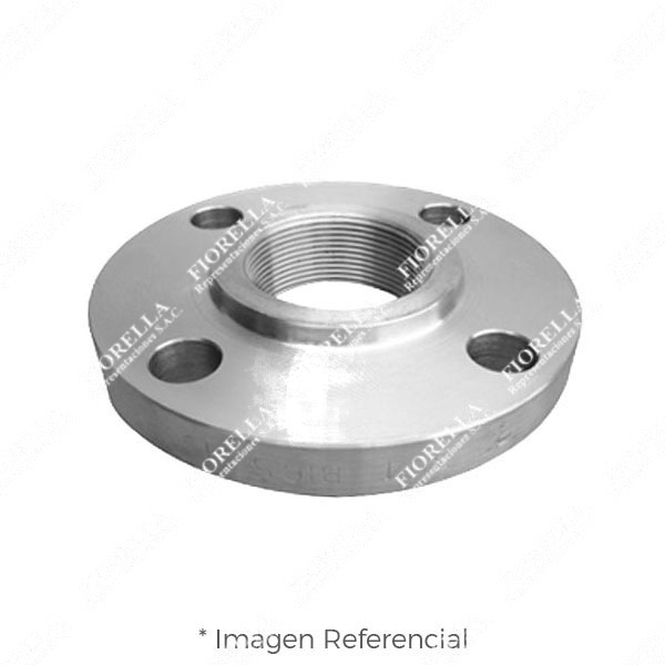 BRIDA ROSCADA ACERO INOXIDABLE ASTM A182 304/304L ANSI B16.5 CLASE 150 RF (RAISED FACE) NPT ANSI B1.20.1
