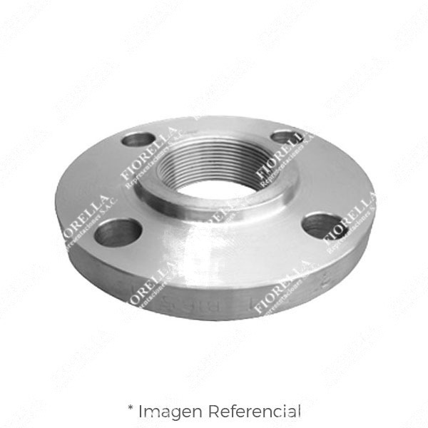 BRIDA ROSCADA ACERO INOXIDABLE ASTM A182 316/316L ANSI B16.5 CLASE 150 RF (RAISED FACE) NPT ANSI B1-20.1