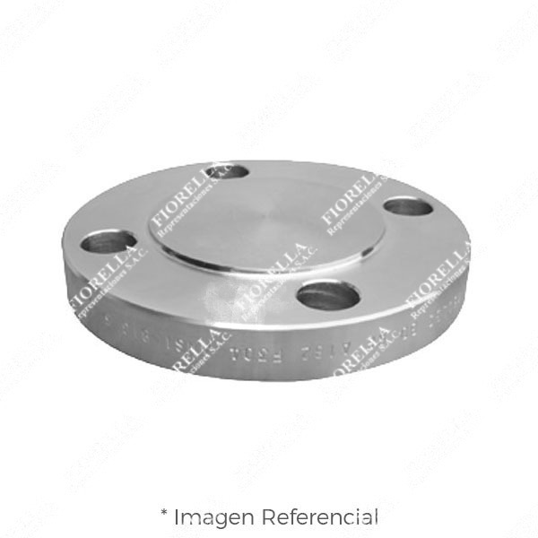 BRIDA CIEGA (BLIND) ACERO INOXIDABLE ASTM A182 304/304L ANSI B16.5 CLASE 300 RF (RAISED FACE)