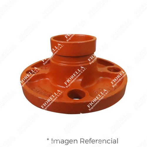 BRIDA (ADAPTOR FLANGE) TIPO ADAPTADOR ANSI 125/150 RANURADA FIERRO DUCTIL ASTM A536 CERTICACION UL/FM MOD. 321GA MECH (JINAN MEIDE)