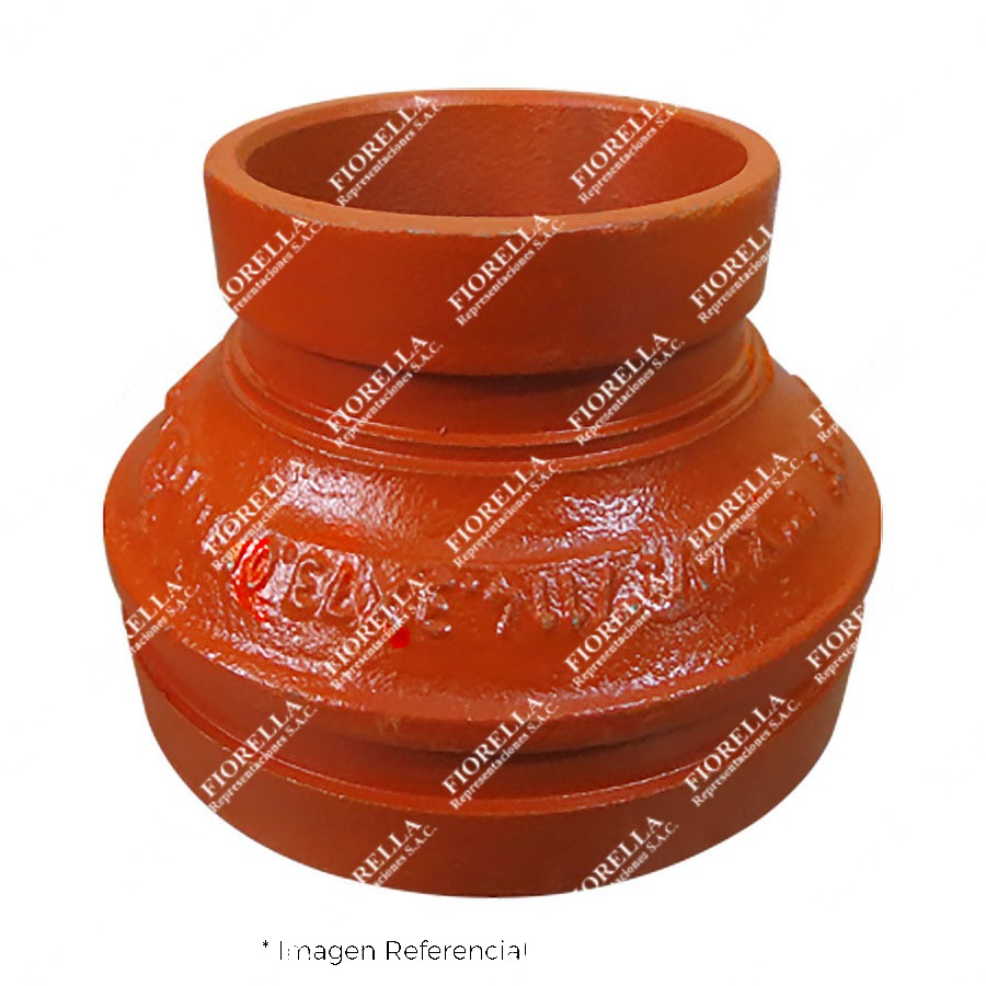 REDUC. CONCENT. RANURADA FIERRO DUCTIL ASTM A536 CERTIFICACION UL/FM MOD. 240 MECH (JINAN MEIDE)
