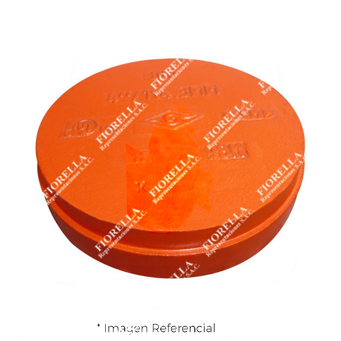 TAPON HEMBRA (CAP) RANURADO FIERRO DUCTIL ASTM A536 CERTFICACION UL/FM MOD. 300 MECH (JINAN MEIDE)