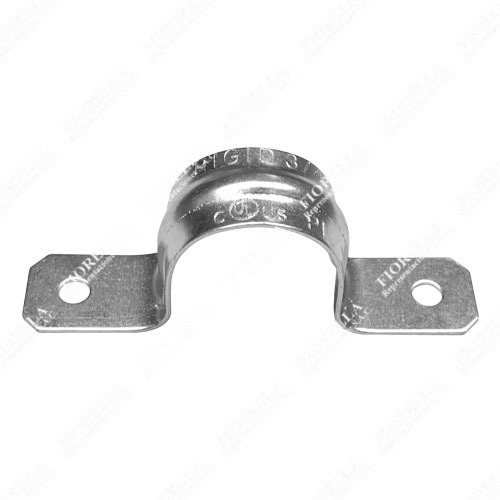 ABRAZADERAS DE ACERO PARA TUBO C/DOS OREJAS Y CON AGUJEROS PARA INSTALACION Y FIJACION