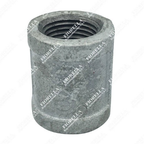 UNION SIMPLE O COPLA (COUPLING) FIERRO MALEABLE GALVANIZADO ASTM A197 CLASE 150 ROSCA NPT UL/FM