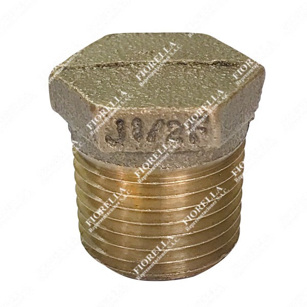 TAPÓN MACHO HEXAGONAL BRONCE CLASE 125 NPT B1-20.1 MECH (292)