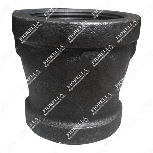 REDUCCION CAMPANA (REDUCING COUPLING) FIERRO MALEABLE ASTM A197 CLASE 150 ROSCA NPT UL/FM