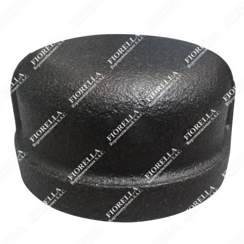 TAPON HEMBRA (CAP) FIERRO MALEABLE ASTM A197 CLASE 150 ROSCA NPT UL/FM