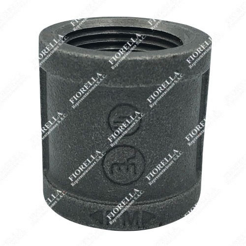 UNION SIMPLE O COPLA (COUPLING) FIERRO MALEABLE ASTM A197 CLASE 150 ROSCA NPT UL/FM