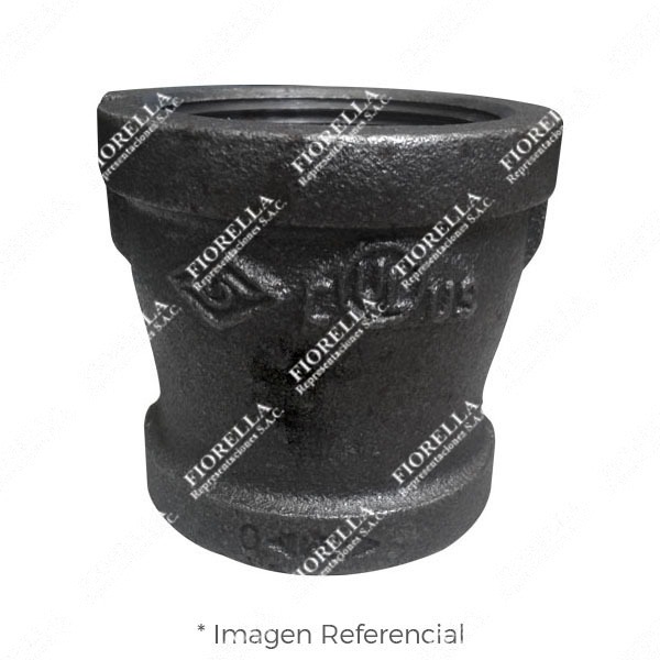 REDUCCION CAMPANA (REDUCING COUPLING) REFORZADO FIERRO MALEABLE NEGRO A197 CLASE 150 ROSCA NPT (B1.20.1) CERTIFICADO UL/FM MOD. 240 MECH (JINAN MEIDE)