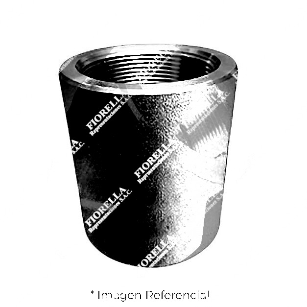 COPLA MIXTA (MIXED COUPLING) DE ACERO FORJADO ASTM A105 DISEÑO ASME B16.11 CLASE 3000 EXTREMOS ROSCADO NPT Y SOLDABLE (SOCKET WELD)