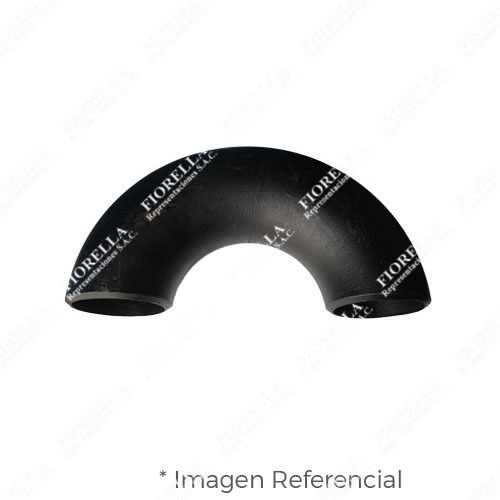 CODO (ELBOW BUTT WELDING) X 180 DE ACERO A234 WPB B16.9 SCH-40 O STANDARD (STD) EXTREMOS SOLDABLES MARCA "FR"