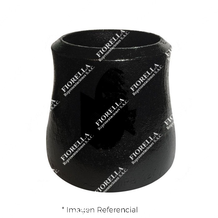 REDUCCION CONCENTRICA (REDUCER CONCENTRIC BUTT WELDING ) DE ACERO A234 WPB B16.9 SCH-80 O XS EXTREMOS SOLDABLES MARCA "FR"