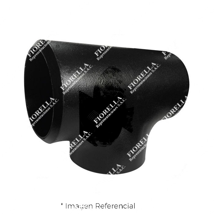 TEE (TEE EQUAL BUTT WELDING ) DE ACERO A234 WPB B16.9 SCH-80 O XS EXTREMOS SOLDABLES MARCA "FR"