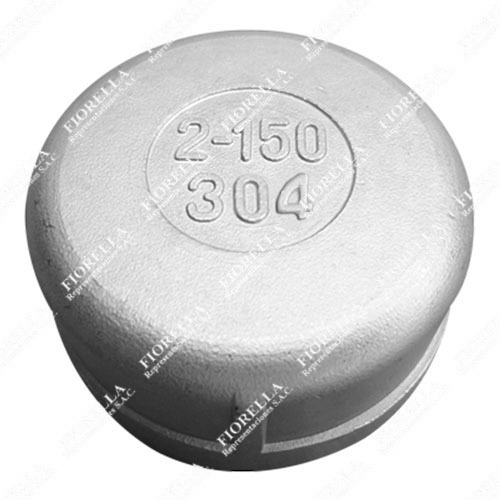 TAPON HEMBRA AC. INOX. C-304 C/ROSCA X 150 LBS.