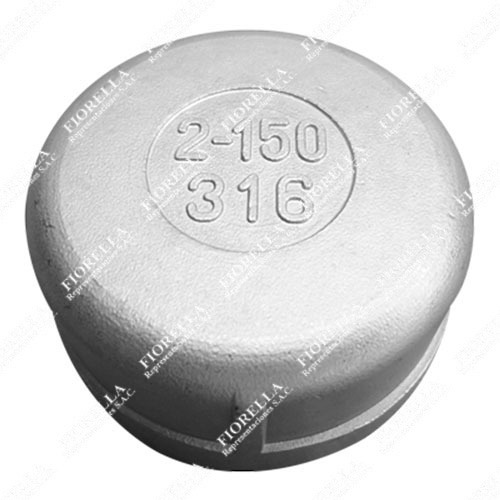 TAPON HEMBRA AC. INOX. C-316 C/ROSCA X 150 LBS.