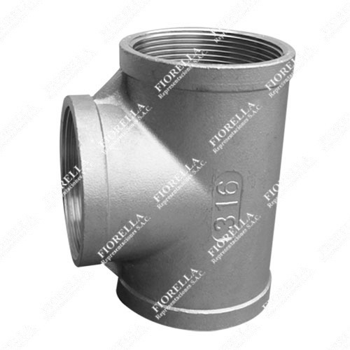 TEE AC. INOX. C-316 C/ROSCA X 150 LBS.