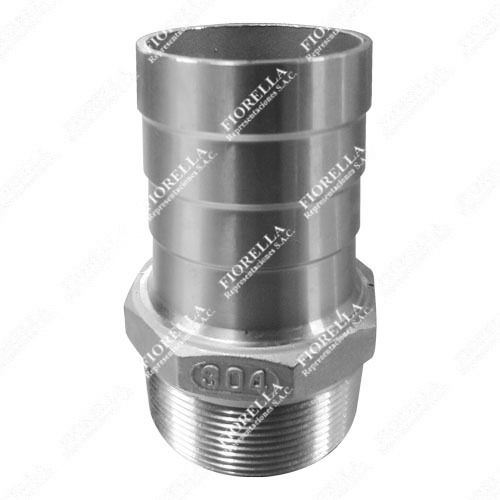 CONECTOR TIPO NIPLE INOX. C-316 C/R X 150 LBS. P/MANGUERA
