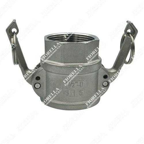 CAMLOCK TIPO "D" ACERO INOXIDABLE SS316 ACOPLE HEMBRA Y ROSCA HEMBRA NPT HGA