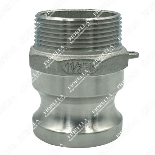 CAMLOCK TIPO "F" ACERO INOXIDABLE SS316 ACOPLE MACHO Y ROSCA MACHO NPT HGA