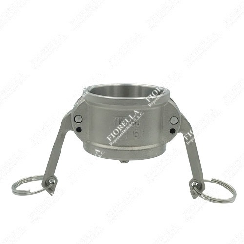 CAMLOCK TIPO "DC" ACERO INOXIDABLE SS316 ACOPLE CON TAPA HEMBRA CONTRA POLVO (DUST CAP) HGA