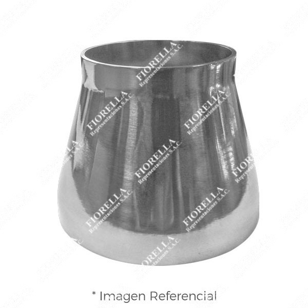 REDUCCIÓN CONCÉNTRICA SANITARA ASTM A270 304 3A EXTREMOS SOLDABLES