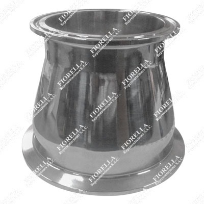 REDUCCIÓN CONCÉNTRICA SANITARIA ASTM A270 304 3A EXTREMOS CLAMP