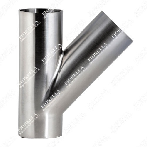 CONEXIÓN TIPO "Y" LATERAL SANITARIA ASTM A270 304 3A EXTREMOS SOLDABLES