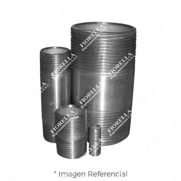 NIPLE GALVANIZADO 3/8"
