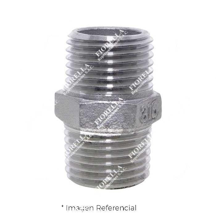 NIPLE HEXAGONAL INOX. C-316 X 150