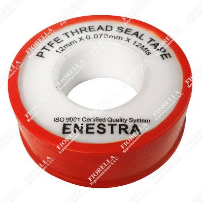 CINTA TEFLÓN T/ROJA 12MMX0.075MMX12MTS/ ENESTRA