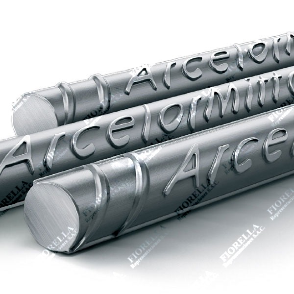 FIERRO CORRUGADO POR 9 M MARCA ARCELORMITTAL DOBLE NORMA ASTM A615 GR. 60 Y ASTM A706