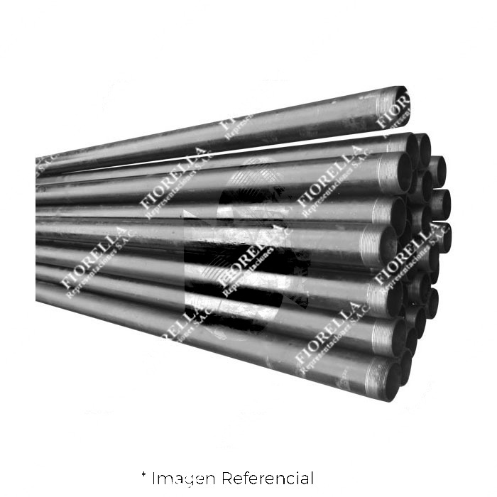 TUBO FE. NEGRO SERIE II (LIVIANO) ISO 65 ERW NPT X 6.4 MT