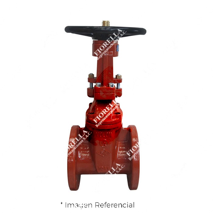 VÁLVULA COMPUERTA BRIDADA FIERRO DÚCTIL ASTM A536 300 PSI UL/FM
