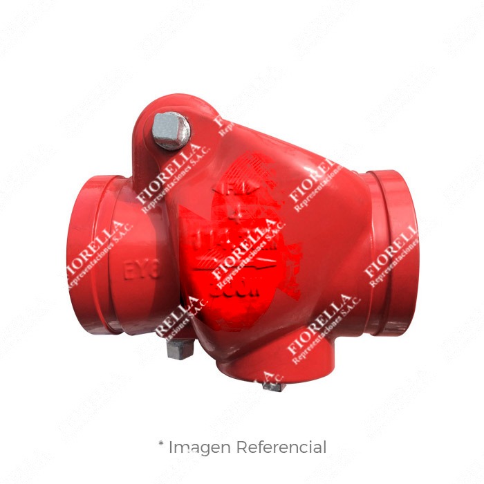 VÁLVULA CHECK SWING (ANTIRRETORNO) RANURADA FIERRO DÚCTIL ASTM A536 300 PSI