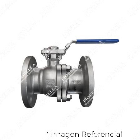 VÁLVULA ESFÉRICA INOXIDABLE CF8M (316) 2 PIEZAS BRIDADA MOD. 2528A