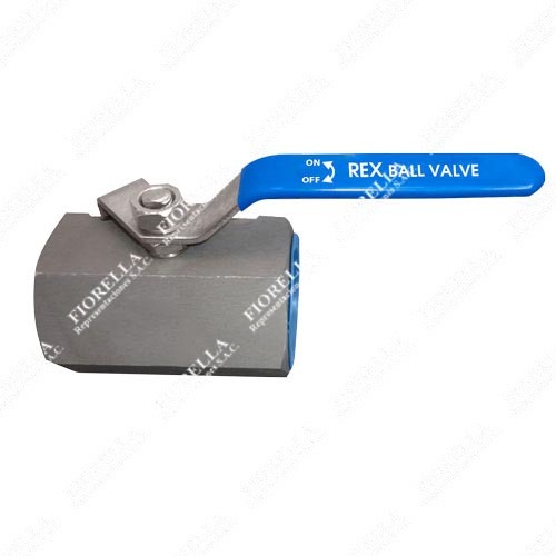 VÁLVULA ESFÉRICA O BOLA ACERO FORJADO ASTM A105 1 PIEZA PASO REDUCIDO 2000 WOG (PSIG) ASIENTO TEFLON O POLIFIL ROSCA NPT TIPO INDUSTRIAL REX