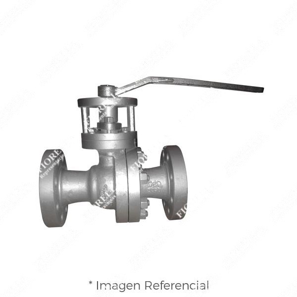 VÁLVULA ESFÉRICA O BOLA ACERO FUNDIDO ASTM A216 WCB 2 PIEZAS CLASE 600 ASIENTO TEFLÓN (RPTFE) O POLIFIL BOLA SOLIDA BRIDADA ANSI B16.5 RF BASE PARA ACTUADOR ISO 5211 TIPO INDUSTRIAL REX