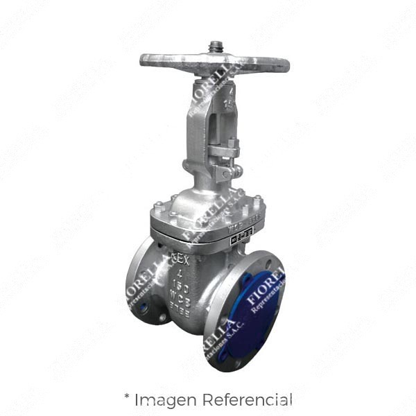 VÁLVULA COMPUERTA ACERO AL CARBONO ASTM A216 WCB ASIENTO 13% CR CLASE 150 VÁSTAGO ASCENDENTE (OS&Y) BRIDADA ANSI B16.5 RF TIPO INDUSTRIAL REX