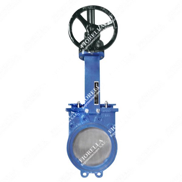 VÁLVULA CUCHILLA WAFER ACERO AL CARBONO ASTM A216 WCB DISCO INOXIDABLE 316 ANSI B16.5 CLASE 150 ASIENTO HIGH PERFORMANCE TIPO INDUSTRIAL REX