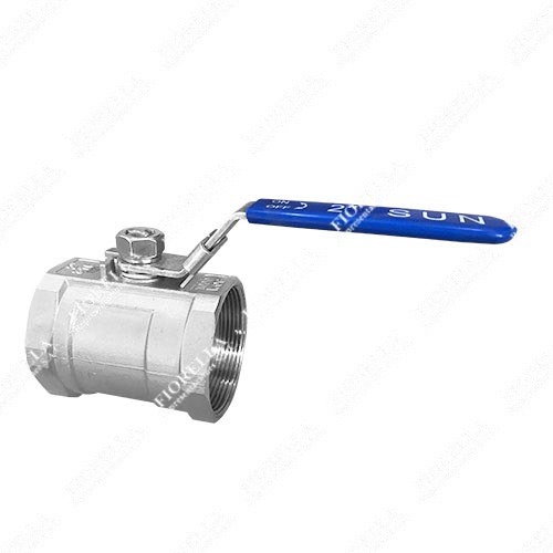 VÁLVULA ESFÉRICA O BOLA INOXIDABLE 316 (CF8M) ASIENTO TEFLÓN (RPTFE) 1 PIEZA PASO REDUCIDO 1000 PSIG (CWP) ROSCADA NPT TIPO INDUSTRIAL SUN