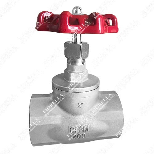 VÁLVULA GLOBO INOXIDABLE CF8M (316) 200 PSIG (CWP) ROSCADA NPT