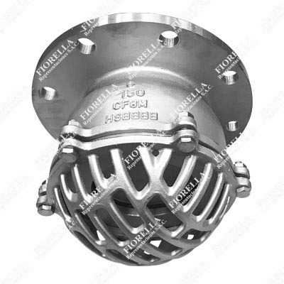 VÁLVULA DE PIE INOXIDABLE 316 (CF8M) CLASE 150 BRIDADA ANSI RF TIPO INDUSTRIAL SUN