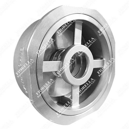 VÁLVULA CHECK T/DISCO INOXIDABLE 304 (CF8) T/WAFER PN40 C/RESORTE TIPO INDUSTRIAL SUN
