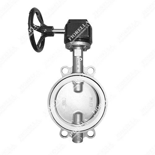 VÁLVULA MARIPOSA INOXIDABLE 316 (CF8M) WAFER ASIENTO TEFLÓN (RPTFE) CON CAJA TIPO INDUSTRIAL SUN